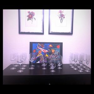 22 cristal glasses